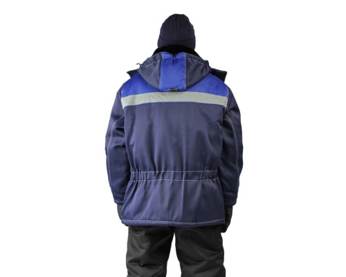 Куртка мужская УРАЛ зимняя, ткань Смесовая, цвет синий/василек