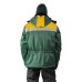 Куртка мужская УРАЛ зимняя, ткань Смесовая, цвет зеленый/желтый