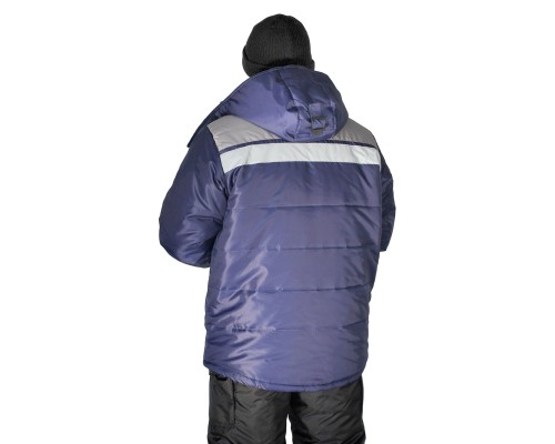 Куртка зимняя ЭРЕБУС, ткань ОКСФОРД, цвет синий/серый