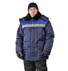 Куртка зимняя "УРАЛ" цвет: синий/василек