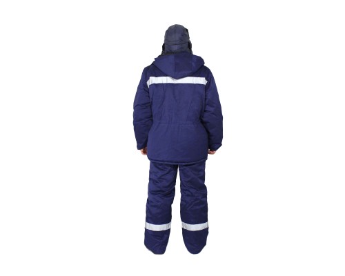 Костюм мужской Специалист утепленный (куртка, брюки) на синтепоне, ткань смесовая, цвет темно-синий