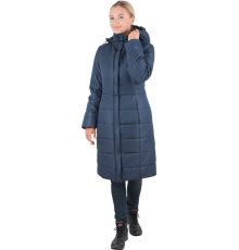 Пальто утепленное ФЬЮЖЕН женское, ткань Таслан, цвет темно-синий